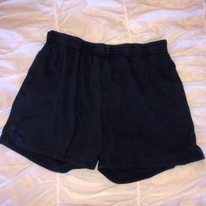 navy blue soft shorts